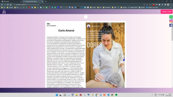 Site da Terapeuta Carla Amaral